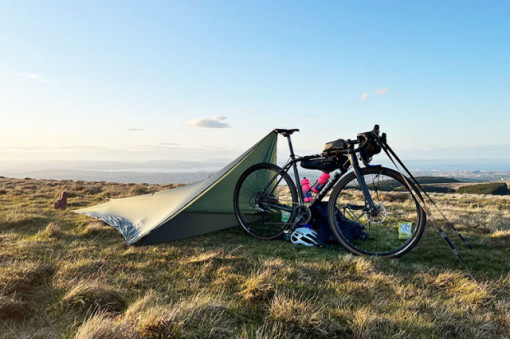 Groundsheet  DD Superlight pentru ture cu bicicleta  Olive Green 210cm x 150cm  - 707273931658 2