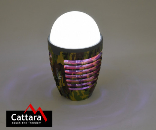 Lampa LED reincarcabila, cu aparat anti-insecte cu UV Pear Army Cattara - TT13179 - Img 6