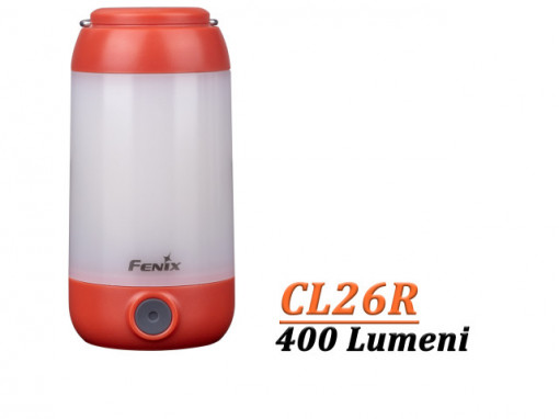 Lanterna camping Fenix CL26R Reincarcabila 400 lumeni 25 metri rosu