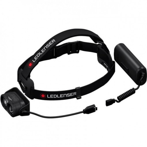 Lanterna Cap LED Lenser H19R Core Black 3500LM+CABLU USB+Acum - A8.Z502124 7