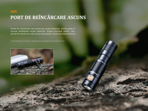 Lanterna Fenix E09R - Lanternă EDC - 600 Lumeni - 124 Metri - ADV-447-001 2