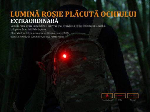 Lanterna Fenix LD15R - Lanterna Reîncarcabila - 500 Lumeni - 85 Metri semnalizare