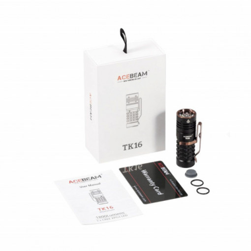 Lanterna profesionala Acebeam TK16 Aluminiu, 1800 lumeni, 158 m 3