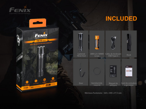 Lanterna Tactica Fenix TK16 V2.0 -3100 lumeni - ADV-439-001 6