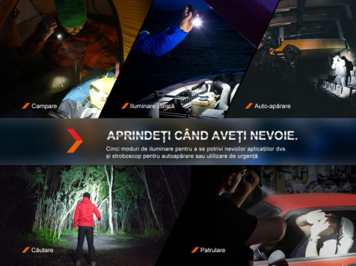 Lanternă tactică reîncărcabilă 1700 Lumeni 353 Metri Fenix PD35R - ADV-478-001 - Img 7
