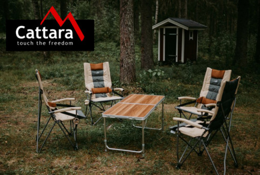 Masa camping pliabila Balaton Cattara 80 x 60 x 66 cm - TT13486 - Img 7
