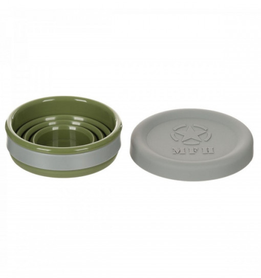 Pahar pliabil cu capac, silicon, BPA free, 200 ml MFH - OUTMA.33399 3
