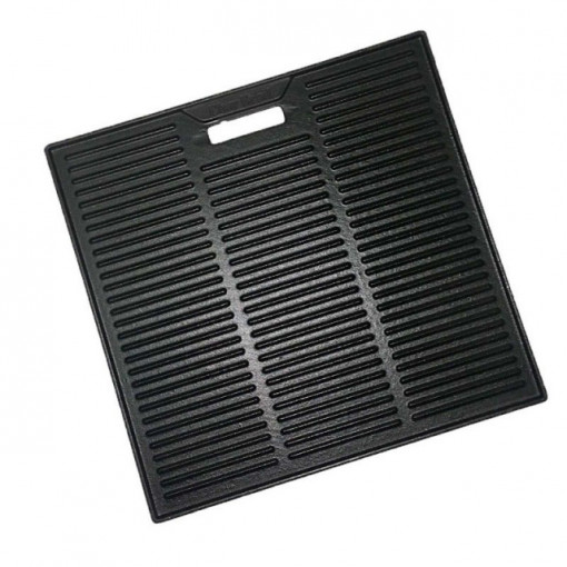 Plita din fonta cu 2 fete neteda si grill 38 x 39 cm Char-Broil - 140573 gratar