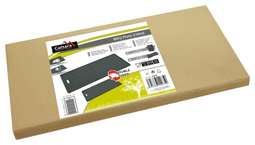 Plita din fonta cu doua fete neteda si striata Cattara ETAGE, 450x205mm - TT14075 - Img 5