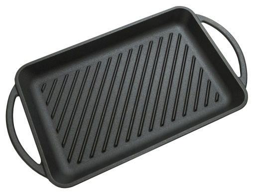 Plita grill Cattara din fonta cu manere , 33x21.5cm, inaltime 3cm - TT13062 - Img 2