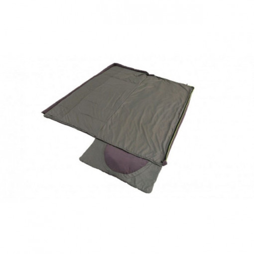 Sac de dormit reversibil Outwell Contour - Dark Purple - Fermoar Dreapta 6
