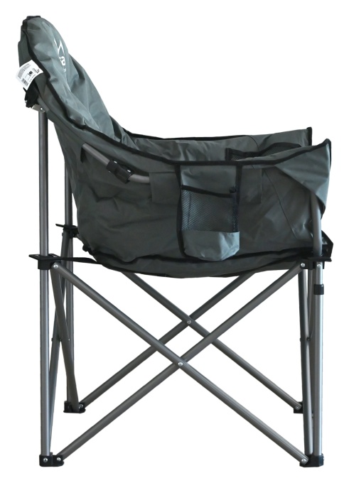 Scaun pliabil camping Cattara Lisboa, 80 x 95 x 62cm, suparta 120kg, antracit - TT13473 - Img 3