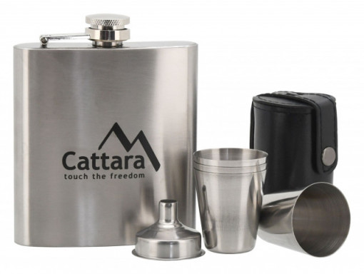 Set butelca 175ml cu 4 pahare Cattara TT13625