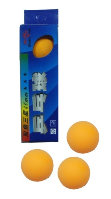 Set Mingi Tenis de Masa 40mm Double Fish 3 Stele - Img 2