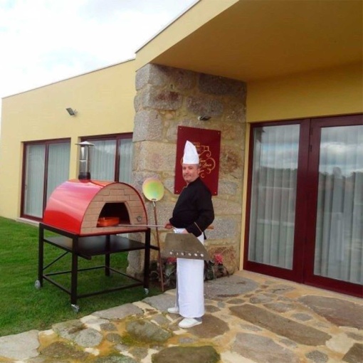 Stand metalic mobil pentru cuptor traditional pentru pizza pe lemne Maximus Prime 108 x 100 x 98 cm - MAXIMUSPRIMESTAND - Img 5
