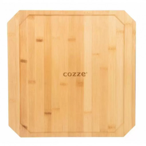 Tava reversibila din fonta cu suport din bambus pentru servire Cozze 33 x 33 cm - 90327 3