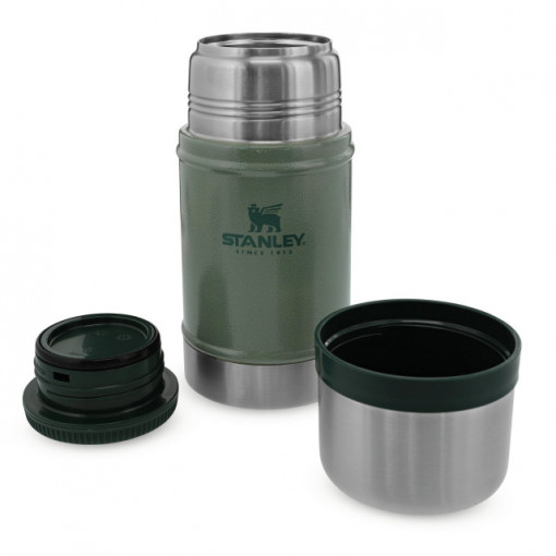 Termos pentru mancare Stanley The Legendary Classic Food Jar Hammertone Green 0.7L - 10-07936-003 4