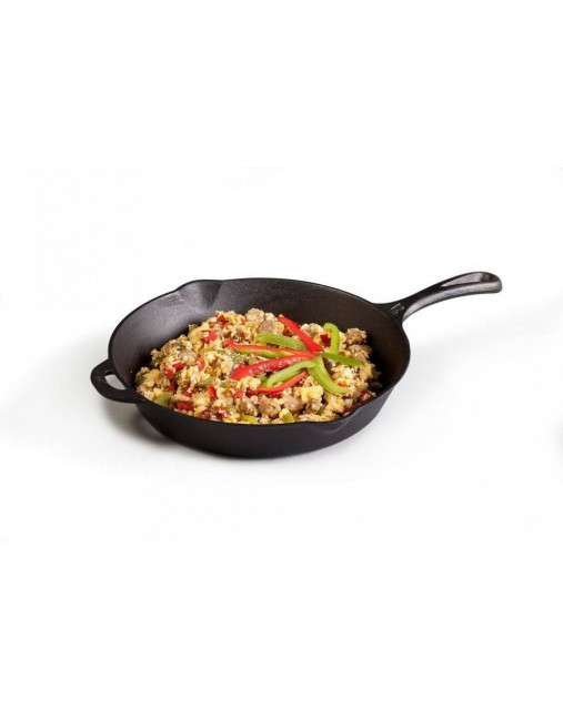 Tigaie adanca rotunda din fonta cu maner Camp Chef 30 cm CC-SK12 4