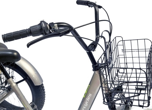 Tricicletă adulți BR Pro2025, 20", 7 viteze, frâne pe disc, cadru din oțel 15", gri - Img 5