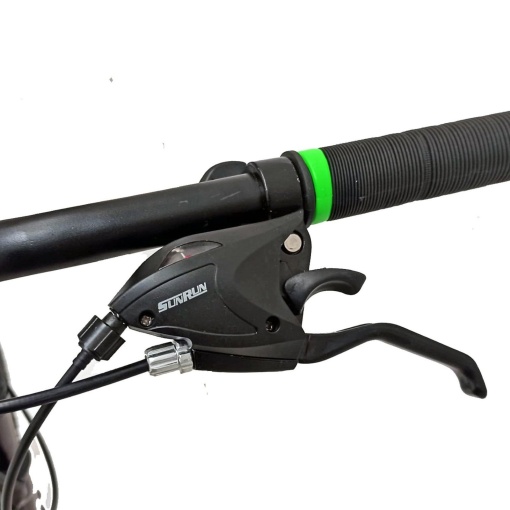 Bicicleta BR TARGET Carrier 29", 21 viteze, frane pe disc, cadru otel 17", manete secventiale, negru/argintiu - Img 9