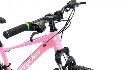 Bicicleta BR Tornado 24", 21 viteze, frane pe disc, cadru din aluminiu 13", manete secventiale, roz - Img 4