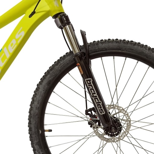 Bicicleta BR TSUNAMI PRO2025 26", 21 viteze, frane pe disc, cadru otel 14.5", manete secventiale, fluo - Img 4