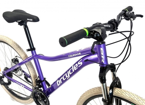 Bicicleta BR TSUNAMI PRO2025 26", 21 viteze, frane pe disc, cadru otel 15", manete secventiale, violet - Img 5