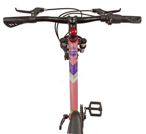 Bicicletă copii BR Inspire 20", 7 viteze, frâne pe disc, cadru oțel 12", manete Revoshift, roz, varsta 7 - 10 ani - Img 5