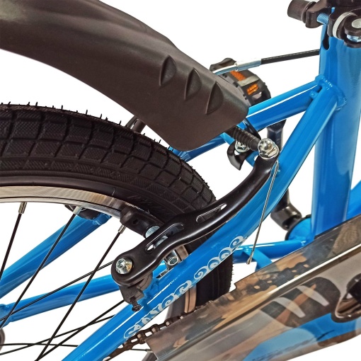 Bicicletă copii BR Neptune 20", cadru oțel, albastru, varsta 7 - 10 ani - Img 9