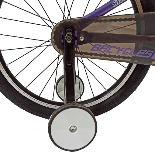 Bicicletă copii BR Neptune 20", cadru oțel, violet, varsta 7 - 10 ani - Img 7