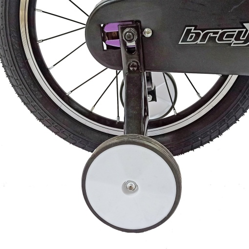 Bicicletă copii BR Neptune Kids 16", cadru oțel, violet, varsta 4 - 6 ani - Img 7