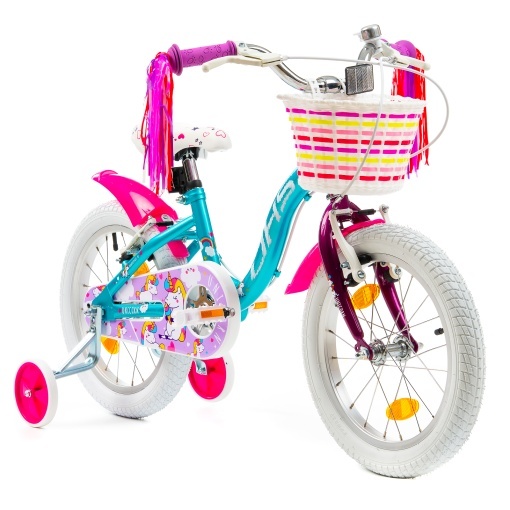 Bicicleta Copii DHS Unicorn - 16 Inch, Albastru - Img 3
