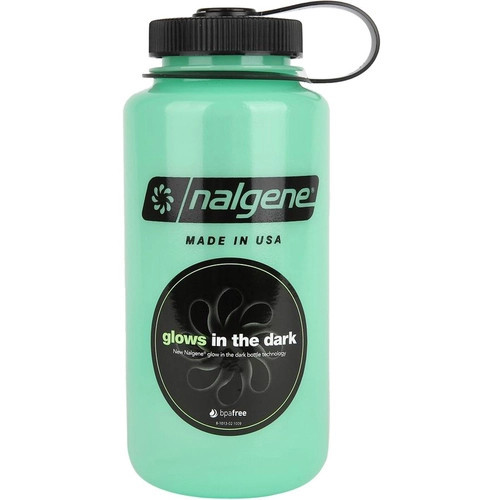 Bidon apa Nalgene cu gura mare Green Glow In The Dark WM 1L ( 32 oz ) - 2178-2031