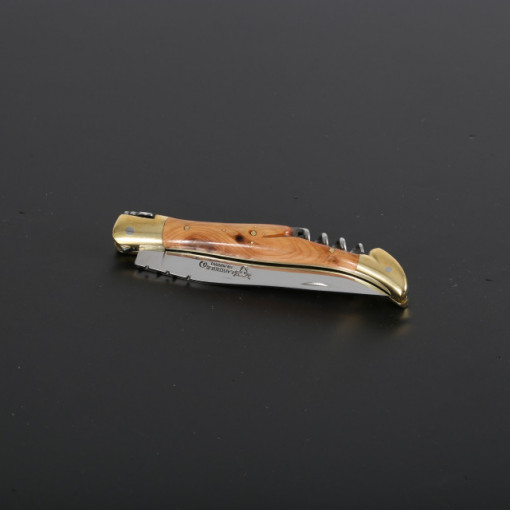 Briceag cu Tirbuson Laguiole en Aubrac, Maner Ienupar lama 12cm - LGL0312GEL/FSJ1 4