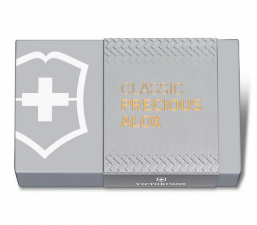 Briceag Victorinox Classic Precious Alox Brass Gold - 0.6221.408G 5