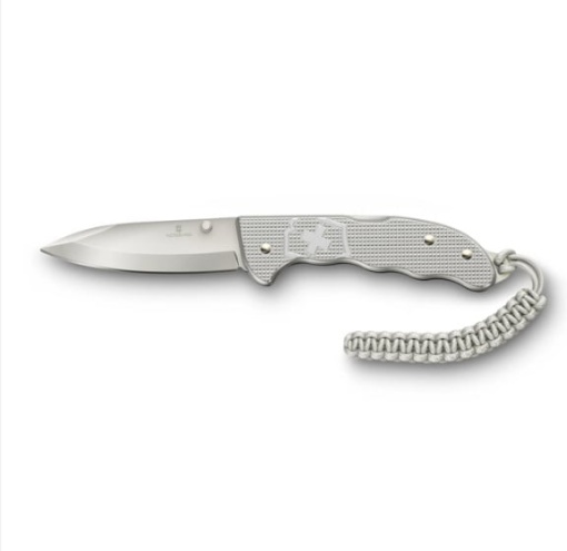 Briceag Victorinox Evoke Alox One Hand,136 mm, Silver 0.9415.D26 - Img 2