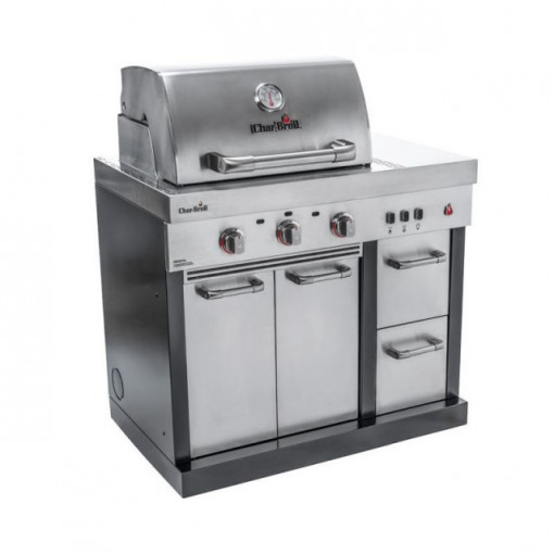 Bucatarie exterioara modulara Char-Broil Ultimate 3200 TRU-Infrared gratar pe gaz 3 arzatoare inox non-magnetic - 140906