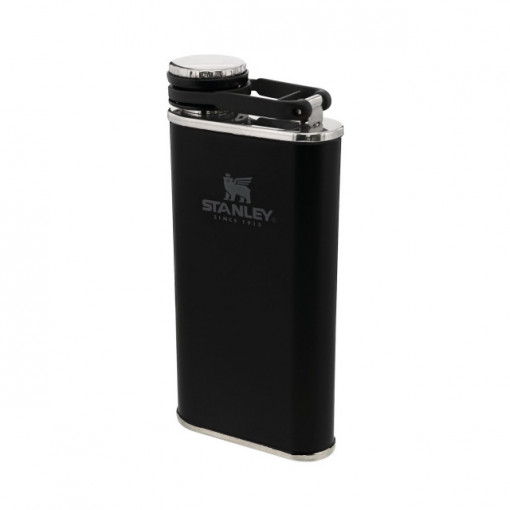 Butelca Stanley pentru alcool The Easy Fill Wide Mouth Flask Stanley Matte Black Pebble 0.24l - 10-00837-127 2