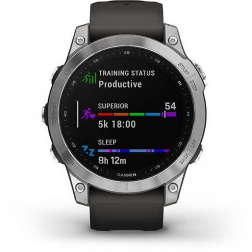 Ceas Garmin Fenix 7 Silver/Graphite 47MM - HG.010.02540.01 7