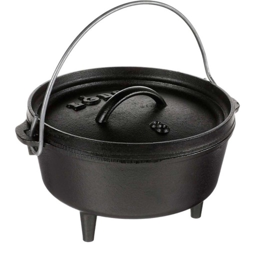 Ceaun din fonta cu capac - cuptor olandez Lodge 20 cm 1,9 litri - L-8CO3 - Img 2