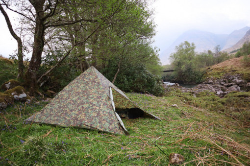 Cort 1 Persoane DD SuperLight –Pyramid- camuflaj - 0707273932136 montat