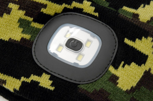 Fes camuflaj cu lanterna cu LED si incarcare usb Cattara TT14020 - Img 5