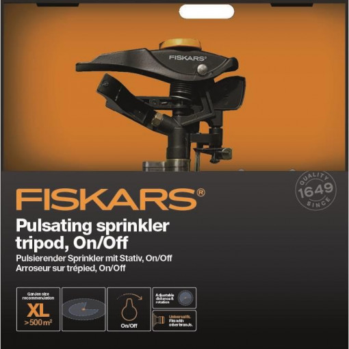 FISKARS Aspersor pulsator cu trepied Fiskars, buton on/off - 1027050 - Img 3