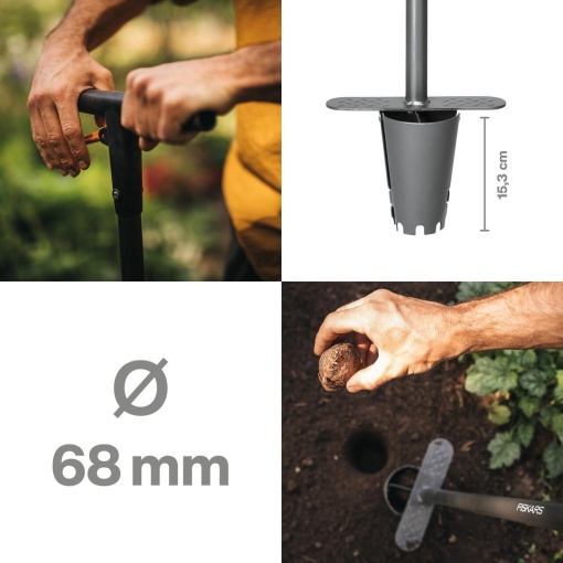 FISKARS Ergo Standing Bulb Planter - 1057078 - Img 2