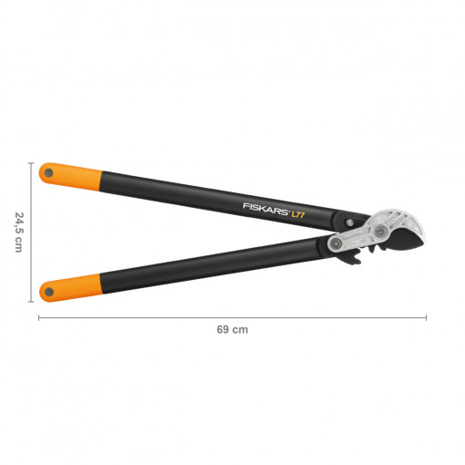 FISKARS Foarfeca nicovala pentru ramuri groase PowerGear L77, L, Ø 50 - Img 4