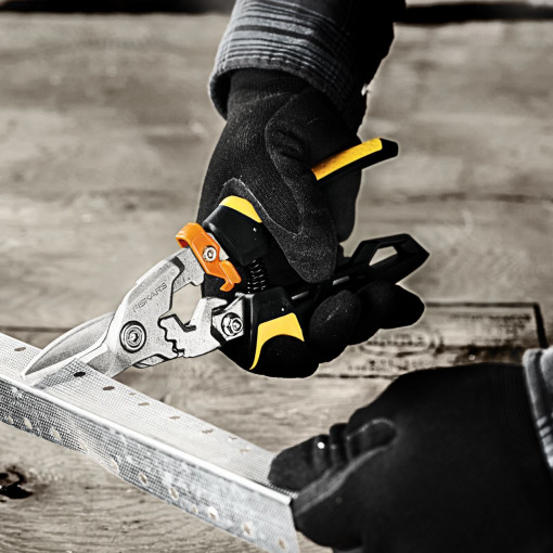 FISKARS Foarfeca pentru tabla Fiskars PowerGear, taietura dreapta - 1027207 - Img 6