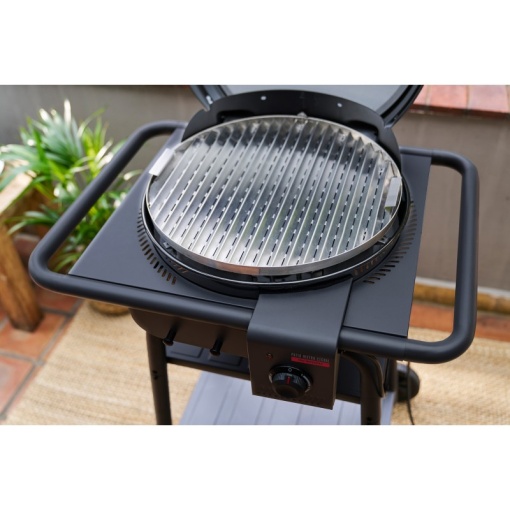 Gratar electric 2.100 W si pe carbuni hibrid, 370 grade Celsius, TRU-Infrared, Char-Broil Patio Bistro E2Coal - 140255 - Img 11