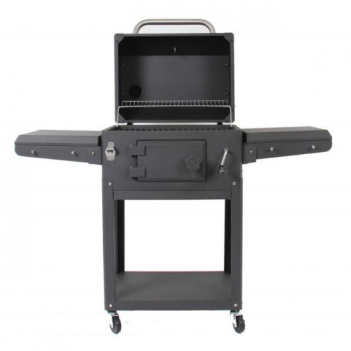 Gratar pe carbuni Grand Hall Xenon  gratare din fonta - K01000020A capac deschis