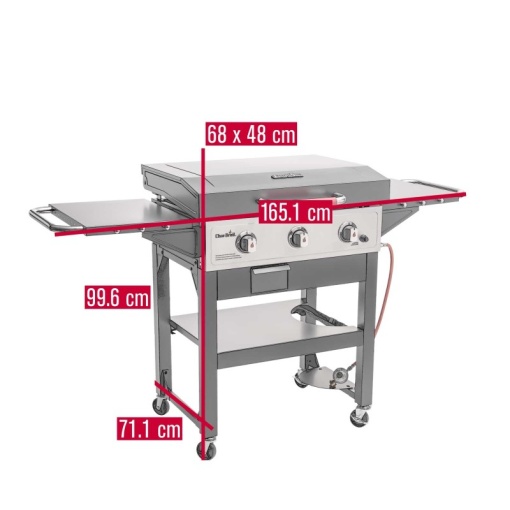 Gratar pe gaz tip plancha cu 3 arzatoare Char-Broil Griddle 3400 - 140999 - Img 7