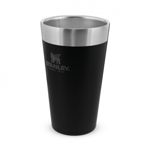 Halba Stanley The Stacking Beer Pint Matte Black Pebble  0.47L - 10-02282-058 2